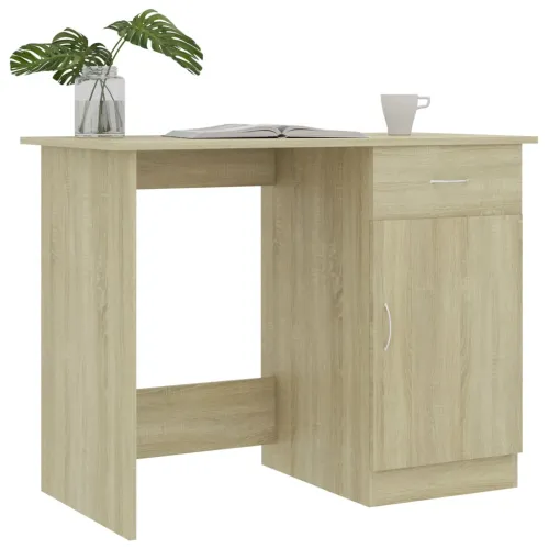 Radni stol boja hrasta sonome 100x50x76 cm konstruirano drvo - Sonoma hrast Cijena