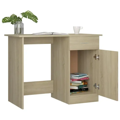 Radni stol boja hrasta sonome 100x50x76 cm konstruirano drvo - Sonoma hrast Cijena