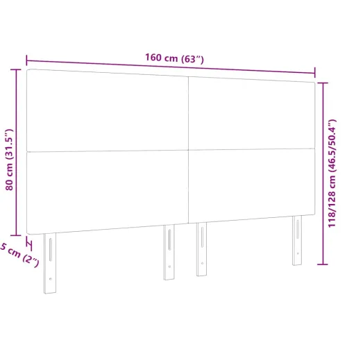Uzglavlje Krema 160 cm Kordura tekstil - Krema 160 cm Visoki uzglavlje Cijena