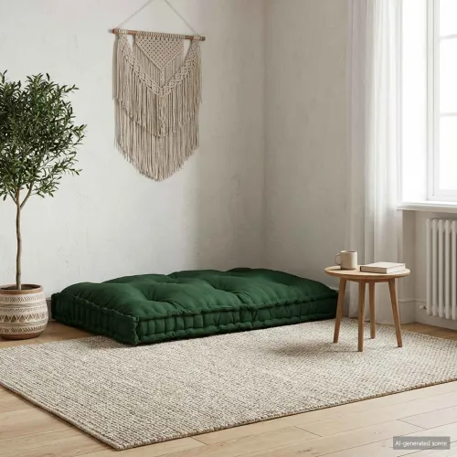 Jastučić za paletni kauč Zelena 120 x 80 x 12 cm Tkanina - 1x jastučić Zelena Cijena