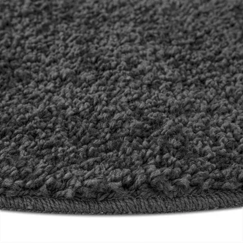 Protuklizni Shaggy Tepih Tamnosiva 90 x 90 cm PP - Tamnosiva Ø 90 cm Cijena