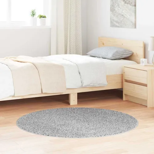 Protuklizni Shaggy Tepih Siva 120 x 120 cm PP - Siva Ø 120 cm Cijena