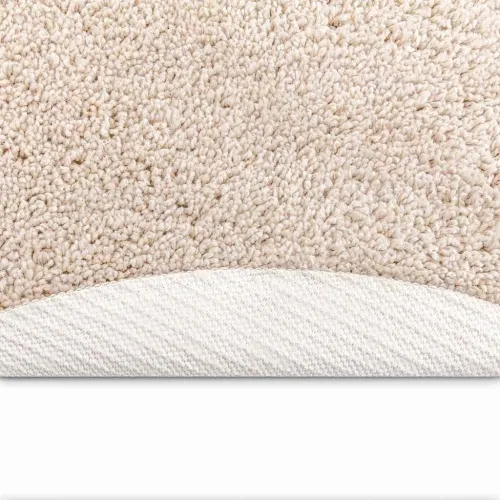 Protuklizni Shaggy Tepih Krem 90 x 90 cm PP - Krem Ø 90 cm Cijena