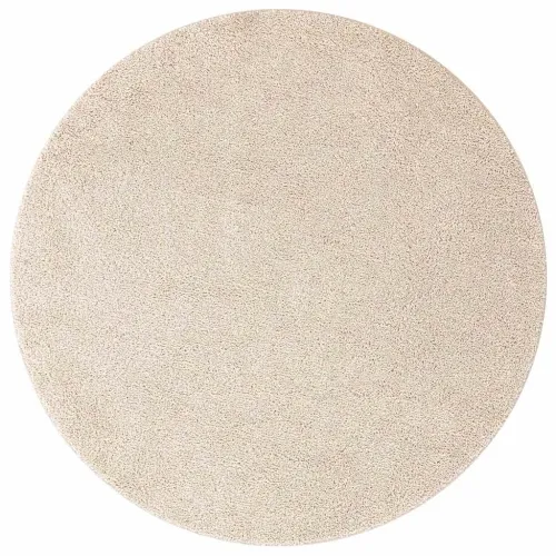 Protuklizni Shaggy Tepih Krem 90 x 90 cm PP - Krem Ø 90 cm Cijena
