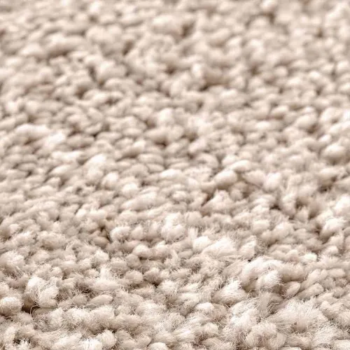 Protuklizni Shaggy Tepih Krem 90 x 90 cm PP - Krem Ø 90 cm Cijena