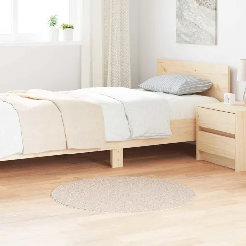 Protuklizni Shaggy Tepih Krem 90 x 90 cm PP - Krem Ø 90 cm Cijena