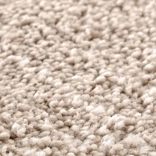 Protuklizni Shaggy Tepih Krem 120 x 120 cm PP - Krem Ø 120 cm Cijena