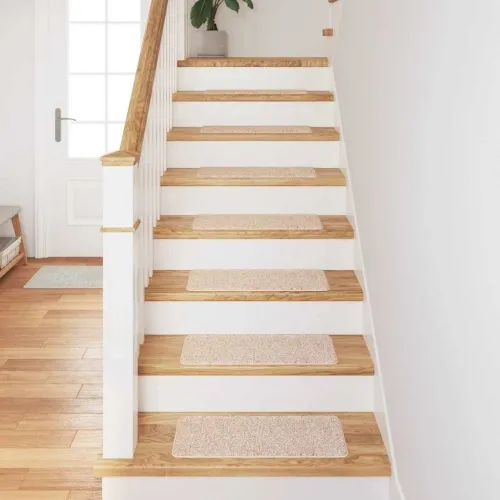 Podloge protiv klizanja za stepenice 15 kom. 60 x 25 cm Krema - Krema 60 x 25 cm Cijena