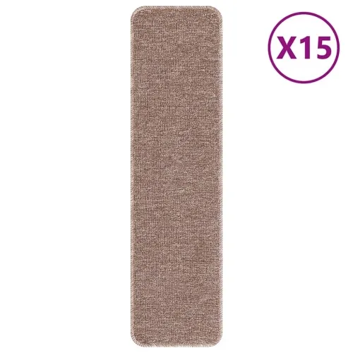 Podloge protiv klizanja za stepenice 15 kom. 75 x 20 cm - Svjetlosmeđa 75 x 20 cm Cijena