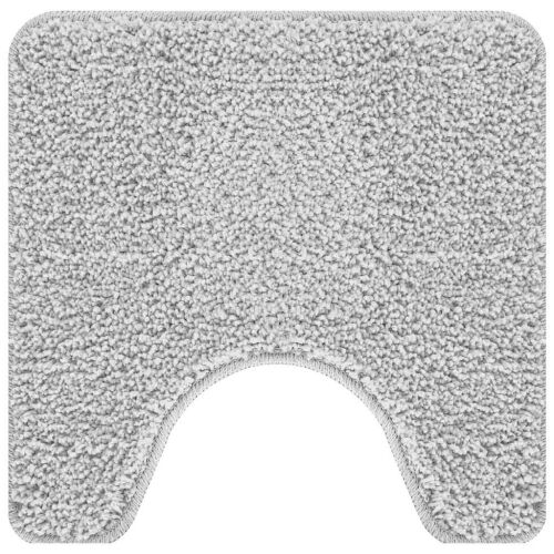 Prostirka protiv klizanja s izrezom za WC Siva 50 x 50 cm PP - Siva Cijena