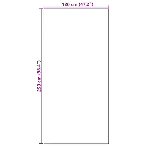 Otirač Crvena i Crna 120 x 250 cm 100% poliamid - Crvena 120 x 250 cm Cijena
