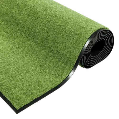 Otirač Zelena i crna 120 x 250 cm 100% poliamid - Zelena 120 x 250 cm Cijena