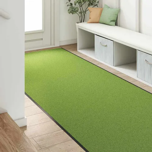 Otirač Zelena i crna 120 x 350 cm 100% poliamid - Zelena 120 x 350 cm Cijena