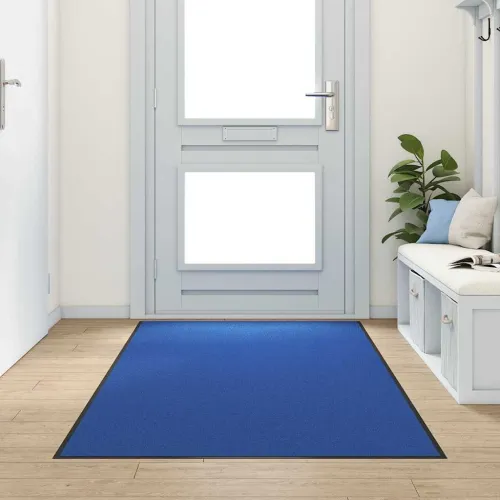 Otirač Plava i crna 120 x 300 cm 100% poliamid - Plava 120 x 300 cm Cijena