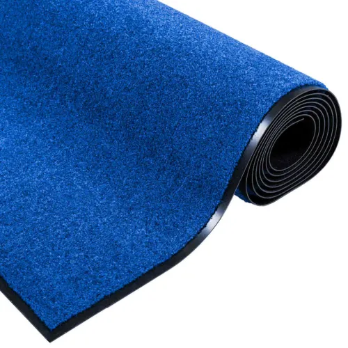 Otirač Plava i crna 120 x 300 cm 100% poliamid - Plava 120 x 300 cm Cijena