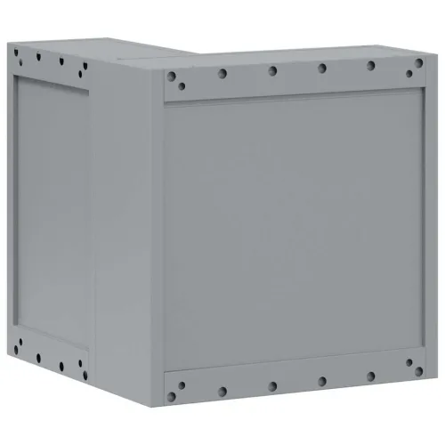 Ormar za alate s policom Crvena i siva 55 x 55 x 55 cm Čelik - Crvena Ormarić za kutne zidove Cijena