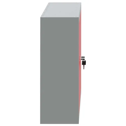 Ormar za alate s policom Crvena i siva 100 x 20 x 55 cm Čelik - Crvena Ormar sa 2 vrata Cijena