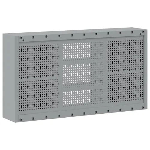 Ormar za alate s policom Crna i Siva 100 x 20 x 55 cm Čelik - Crna Ormar s perforiranim pločama (100 cm) Cijena