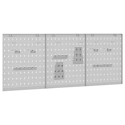 Panel za alate 3 kom. Siva 150 x 1 x 60 cm - 3 60 cm Cijena