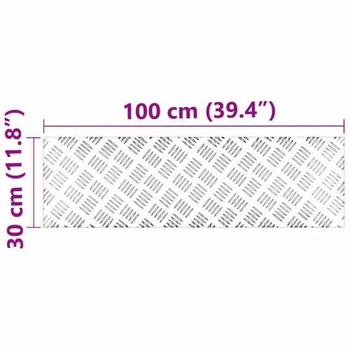 Stepenica 2 kom. 100 x 30 cm Srebrno Aluminij Pravokutni - 100 x 30 x 0,2 cm 2 Cijena