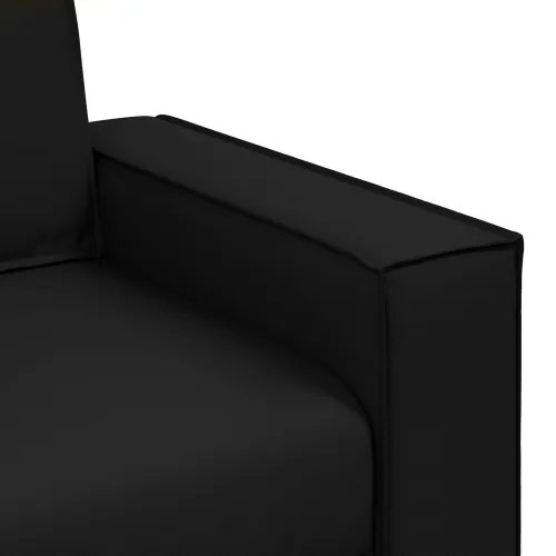 Sofa stolica Crna 100 cm Lažna koža - Crna 100 cm Cijena
