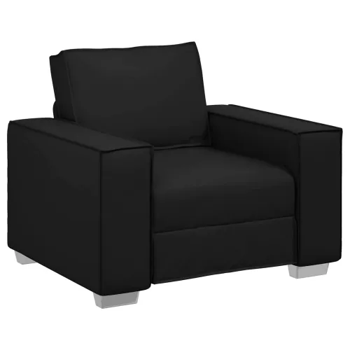 Sofa stolica Crna 100 cm Lažna koža - Crna 100 cm Cijena