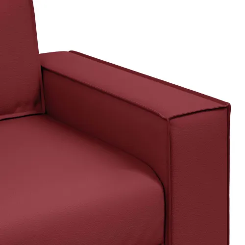 Dvosjed Vinska crvena 180 cm Lažna koža - boja crnog vina 180 cm Cijena