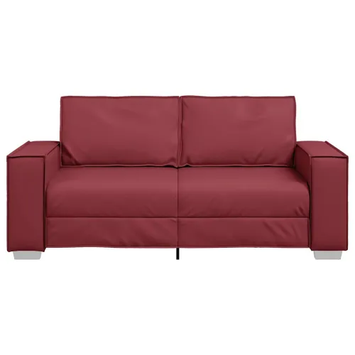 Dvosjed Vinska crvena 180 cm Lažna koža - boja crnog vina 180 cm Cijena
