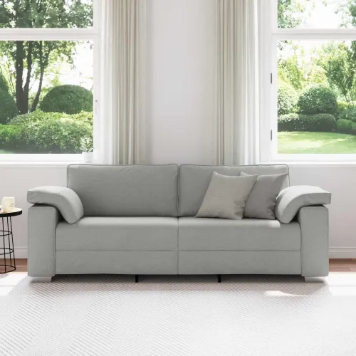Sofa za 3 osobe Oblačnosiva 220 cm tkanina - Siva tkanina oblak 220 cm Cijena