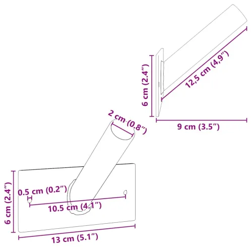 Držač za zastavu Srebrno 13 x 6 x 0,2 cm Čelik - 130 x 60 mm Srebrna +za 1 zastavu Cijena