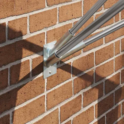 Držač za zastavu Srebrno 10,5 x 7,5 x 0,2 cm Čelik - 105 x 75 mm Srebrna +za 3 zastave Cijena