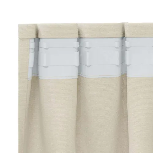 Zavjese za zamračivanje 2 kom. Krem 140 x 225 cm Baršun - Krem 140 x 225 cm s umetnutom trakom Cijena