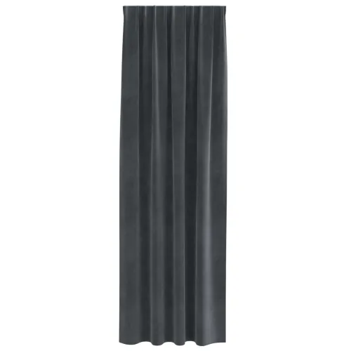 Zavjese za zamračivanje 2 kom. Svjetlosiva 140 x 225 cm Baršun - Svjetlosiva 140 x 225 cm s umetnutom trakom Cijena