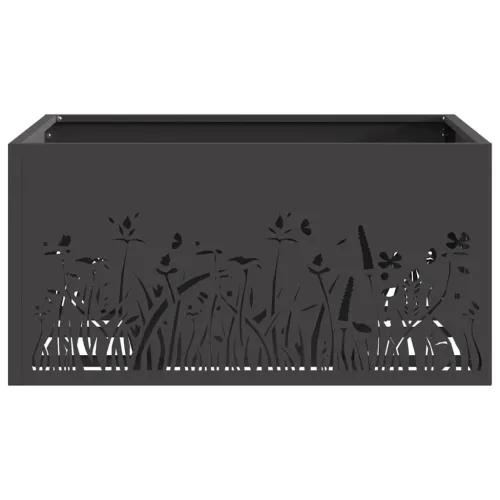 Vatra zdjela Crna Čelik otporan na vremenske uvjete - Čelik s hladno valjanom površinom/crna 60 x 60 x 30 cm Cijena