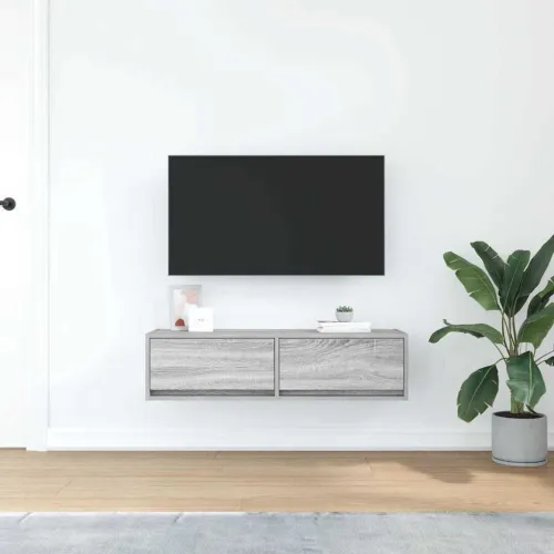 TV ormar 100 x 31 x 25,5 cm Sivi hrast sonoma Konstruirano drvo - Sivi hrast sonoma 100 x 31 x 25,5 cm 1 Cijena