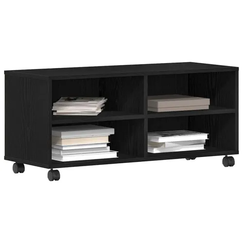 TV ormar 90 x 35 x 40.5 cm Crna Konstruirano drvo - Crni hrast Cijena