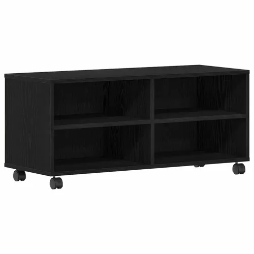 TV ormar 90 x 35 x 40.5 cm Crna Konstruirano drvo - Crni hrast Cijena