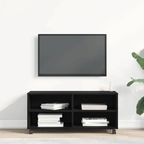 TV ormar 90 x 35 x 40.5 cm Crna Konstruirano drvo - Crni hrast Cijena