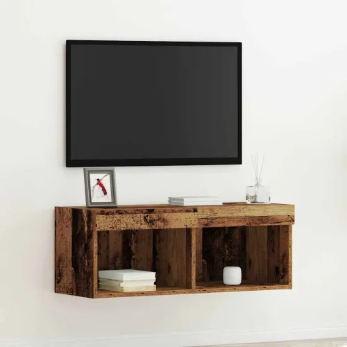 Set TV komoda 80 x 30 x 30 cm Staro drvo Konstruirano drvo - Staro drvo 80 cm 1 Cijena