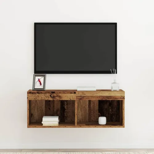 Set TV komoda 80 x 30 x 30 cm Staro drvo Konstruirano drvo - Staro drvo 80 cm 1 Cijena