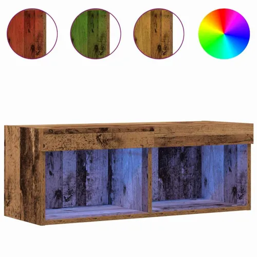 Set TV komoda 2 kom. Staro drvo Konstruirano drvo - Staro drvo 80 cm 2 Cijena