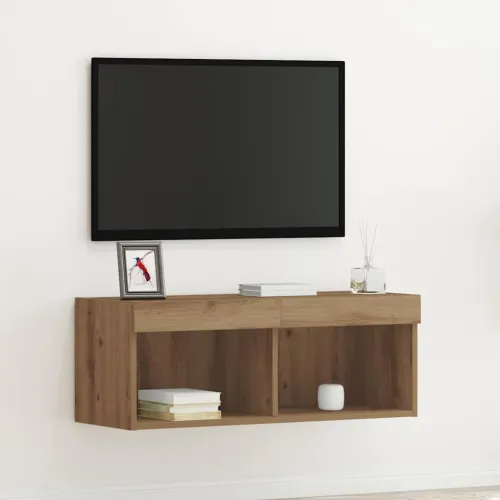 Set TV komoda 80 x 30 x 30 cm hrast artisan Konstruirano drvo - hrast artisan 80 cm 1 Cijena
