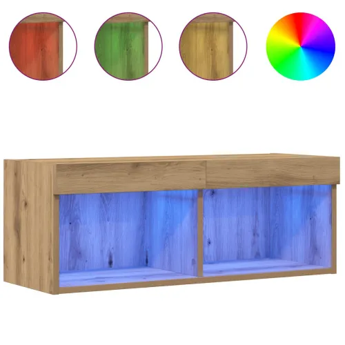 Set TV komoda 80 x 30 x 30 cm hrast artisan Konstruirano drvo - hrast artisan 80 cm 1 Cijena