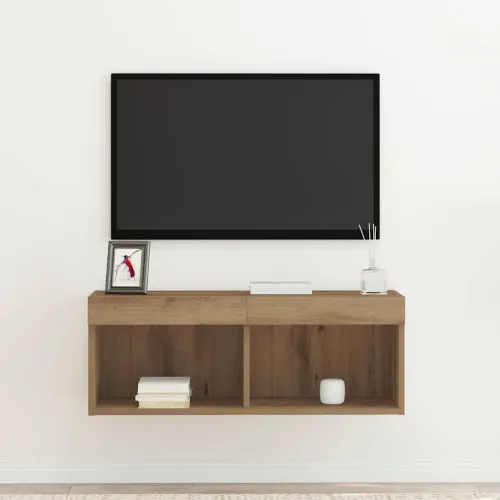 Set TV komoda 80 x 30 x 30 cm hrast artisan Konstruirano drvo - hrast artisan 80 cm 1 Cijena