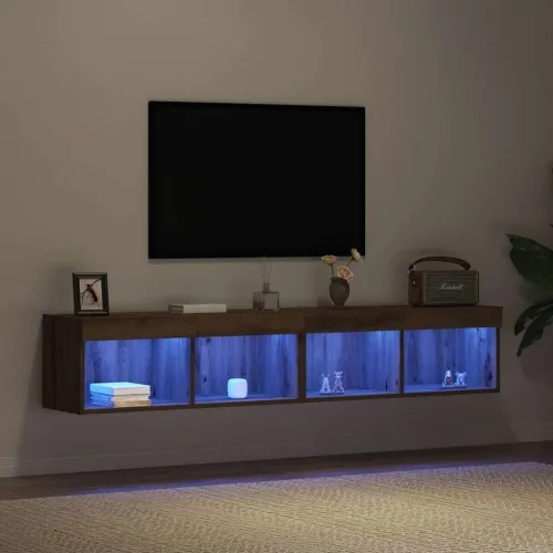 Set TV komoda 2 kom. Umjetnički hrast Konstruirano drvo - hrast artisan 80 cm 2 Cijena