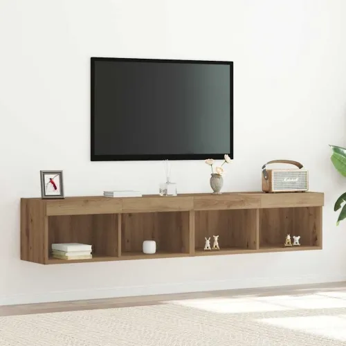 Set TV komoda 2 kom. Umjetnički hrast Konstruirano drvo - hrast artisan 80 cm 2 Cijena