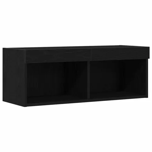 Set TV komoda 80 x 30 x 30 cm Crni hrast Konstruirano drvo - Crni hrast 80 cm 1 Cijena