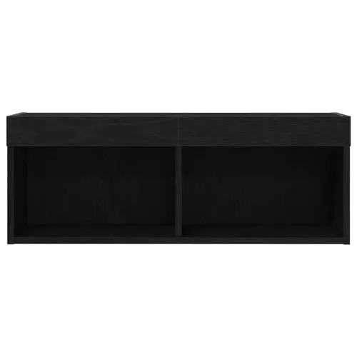 Set TV komoda 80 x 30 x 30 cm Crni hrast Konstruirano drvo - Crni hrast 80 cm 1 Cijena