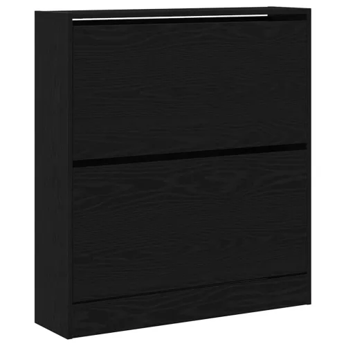 Ormar za cipele 80 x 21 x 87,5 cm Konstruirano drvo Crni hrast - Crni hrast 80 x 21 x 87,5 cm Cijena