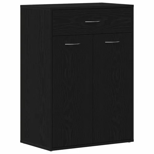 Polica za cipele 60 x 35 x 84 cm Konstruirano drvo Crni hrast - Crni hrast Cijena